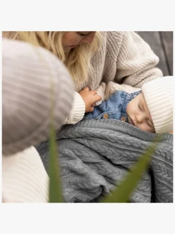 Vinter & Bloom Cotton Cuddly EKO Tæppe, Misty Grey