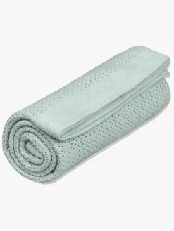 Vinter & Bloom Soft Grid Hæklet Babytæppe, Sage Green