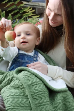 Vinter & Bloom Tæppe Cuddly, Basil Green