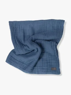 Vinter & Bloom Tæppe Layered Musselin EKO, Storm Blue