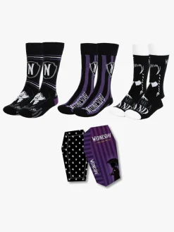 Wednesday Strømper 3-pak, Sort