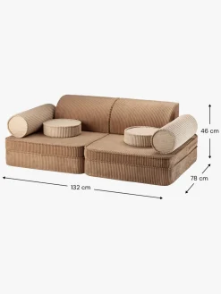 Wigiwama Play Bygbar Sofa 272x156 cm, Toffee