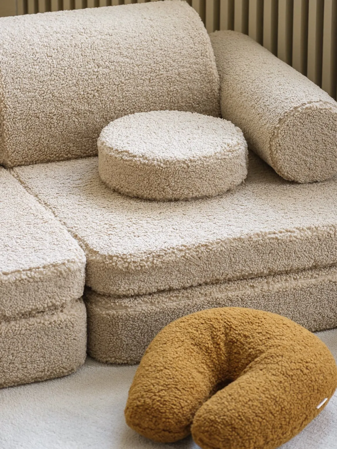 Wigiwama Play Bygbar Sofa 272x156 cm, Biscuit