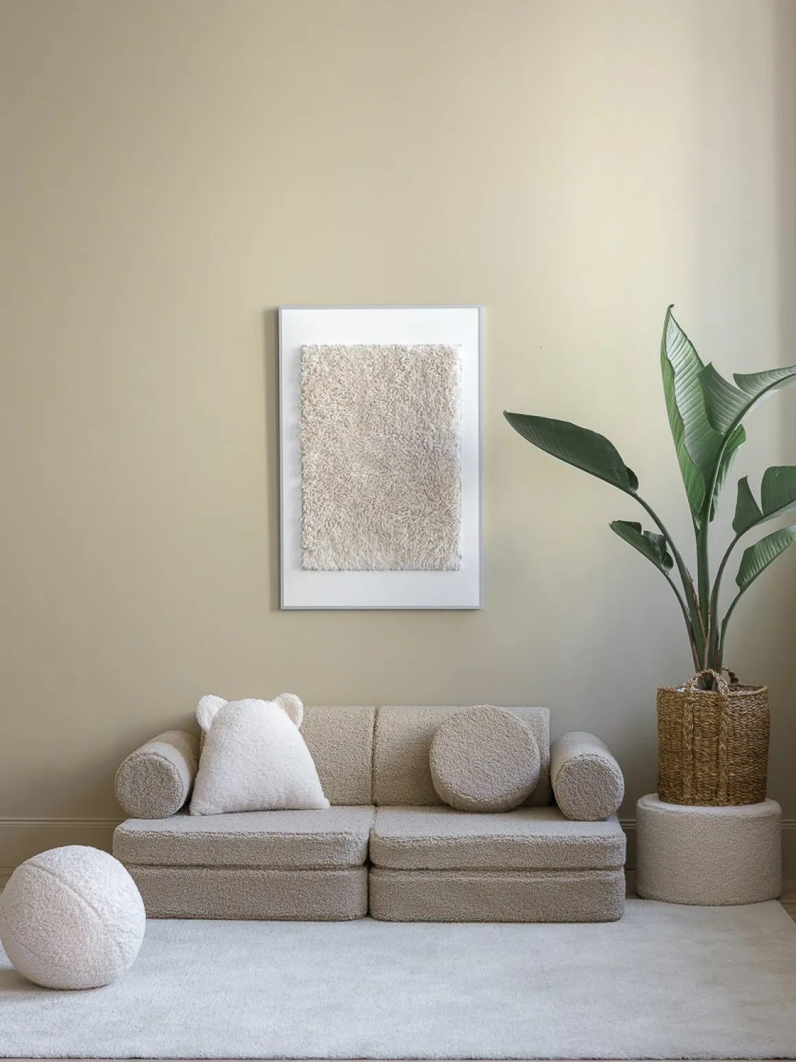 Wigiwama Play Bygbar Sofa 272x156 cm, Biscuit