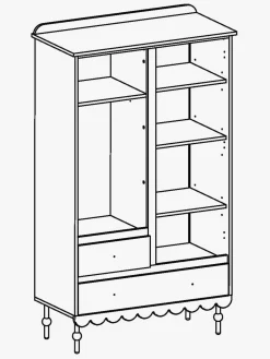 Wood Luck Babushka Garderobeskab, Olive