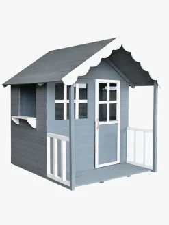 Woodlii Legehus, Grå/Hvid