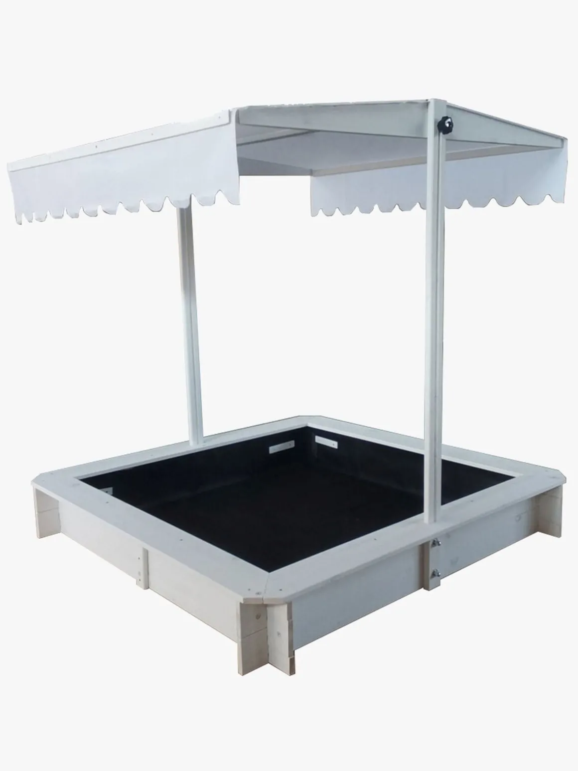 Woodlii Sandkasse med Tag, Hvid