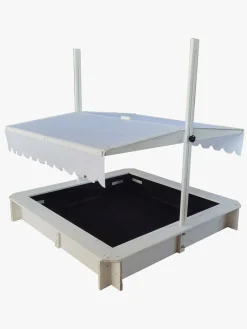 Woodlii Sandkasse med Tag, Hvid